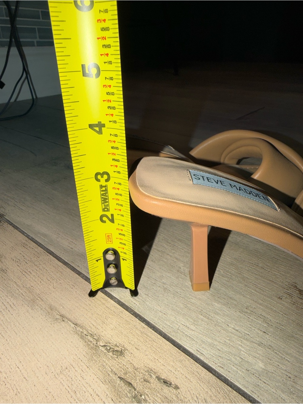 Steve Madden Tan Knotted Strap Square-Toe Mules - Picture 6 of 6